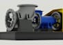 create 3d industrial factory process, 3d manufacture centrifugal fan animation